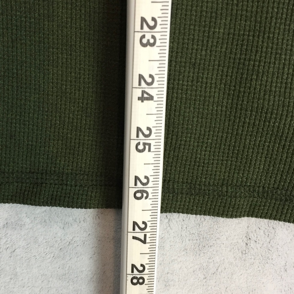 NEW Old Navy Thermal Shirt Mens Small Green Soft-washed Waffle Long Sleeve NWT - Picture 8 of 9